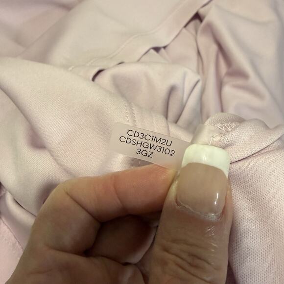 Calvin Klein Pleated Halter Neck Sheath Dress Size 10 Pale Lilac Scuba Crepe NEW - Picture 10 of 11